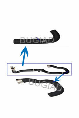 Intercooler hose Opel Corsa D: 85620 Bugiad Intercooler pipe