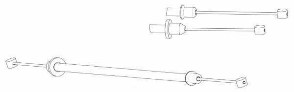 CEF DM02202 Cable Pull, parking brake DM02202