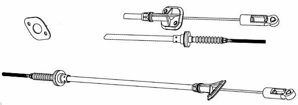 CEF FA01195 Clutch cable FA01195
