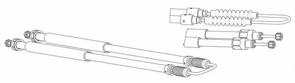 CEF FA02201 Cable Pull, parking brake FA02201