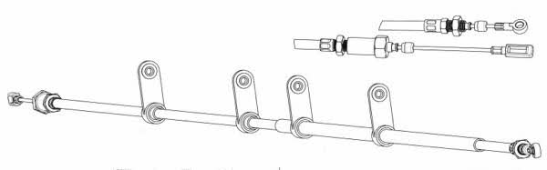 CEF FA02271 Cable Pull, parking brake FA02271
