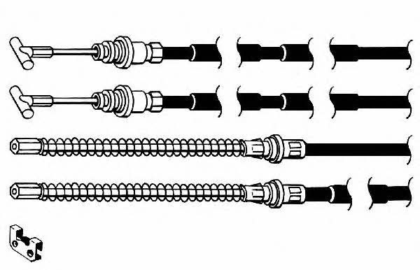 CEF FO02180 Cable Pull, parking brake FO02180