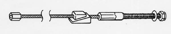 CEF FO02196 Cable Pull, parking brake FO02196