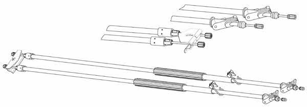 CEF FO02212 Cable Pull, parking brake FO02212