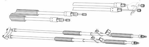 CEF FO02216 Cable Pull, parking brake FO02216