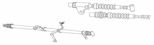 CEF NI02173 Parking brake cable, right NI02173