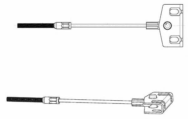 CEF NI02187 Cable Pull, parking brake NI02187