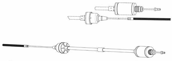 CEF OP01161 Clutch cable OP01161