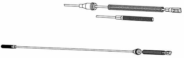 CEF OP02165 Parking brake cable, right OP02165