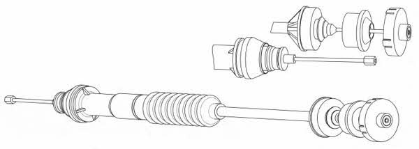 CEF PU01154 Clutch cable PU01154