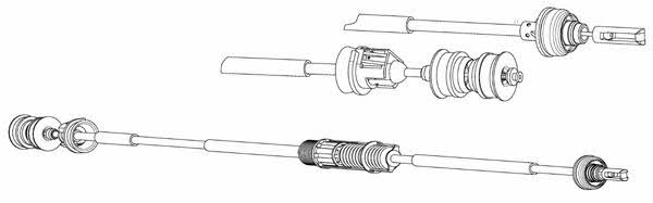 CEF PU01161 Clutch cable PU01161