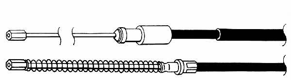 CEF PU02177 Parking brake cable, right PU02177