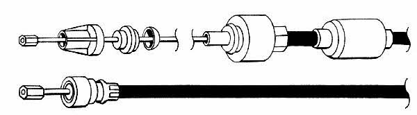 CEF RT01169 Clutch cable RT01169