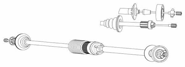 CEF RT01188 Clutch cable RT01188