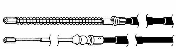 CEF RT02153 Cable Pull, parking brake RT02153