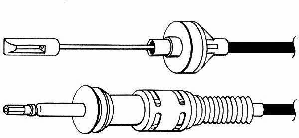 CEF VW01158 Clutch cable VW01158