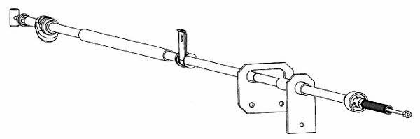 CEF ZU02109 Parking brake cable left ZU02109