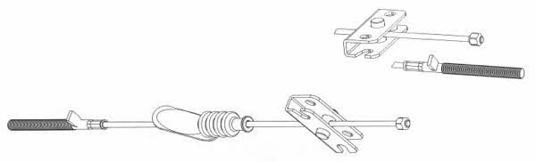 CEF AR02139 Cable Pull, parking brake AR02139