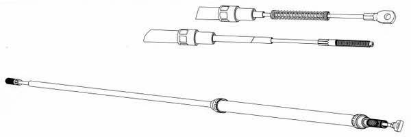 CEF BW02111 Cable Pull, parking brake BW02111