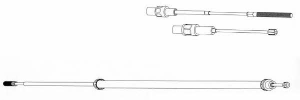 CEF BW02127 Parking brake cable left BW02127