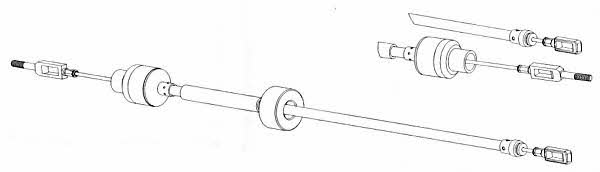 CEF CT01125 Clutch cable CT01125