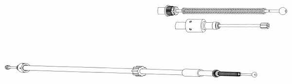 CEF CT02132 Parking brake cable left CT02132