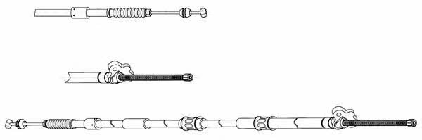 CEF TO02184 Cable Pull, parking brake TO02184