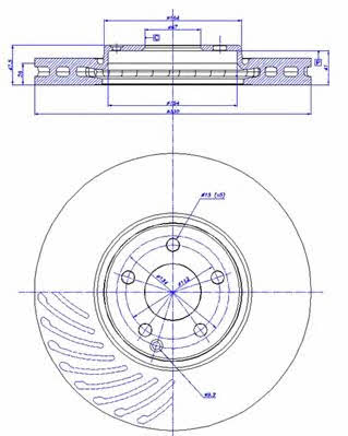 Car 142.1246 Brake disc 1421246