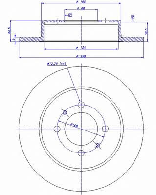 Car 142.920 Brake disc 142920