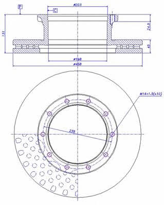 Car 150.600 Brake disc 150600