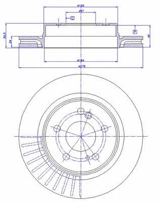 Car 142.1015 Brake disc 1421015