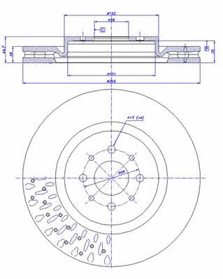 Car 142.017 Brake disc 142017