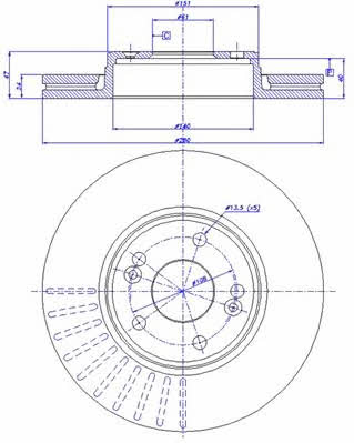 Car 142.365 Brake disc 142365