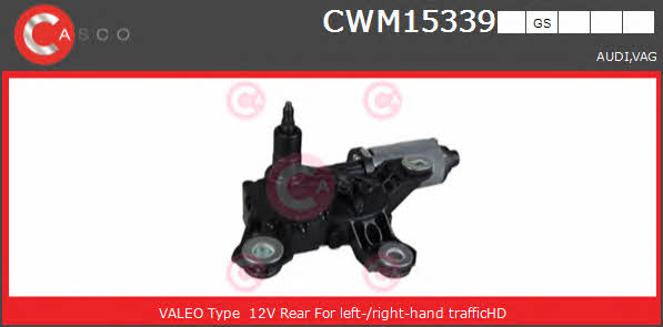 Wiper blade motor Audi: CWM15339GS Casco Wipe motor