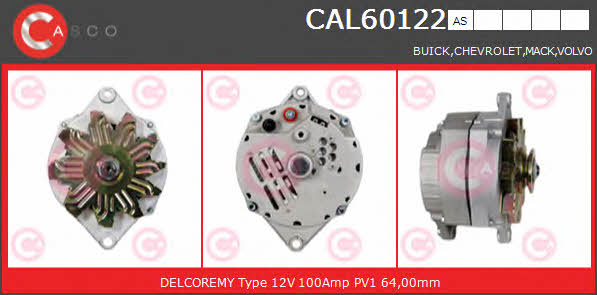 Casco CAL60122AS Alternator CAL60122AS