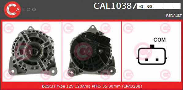 Casco CAL10387AS Alternator CAL10387AS