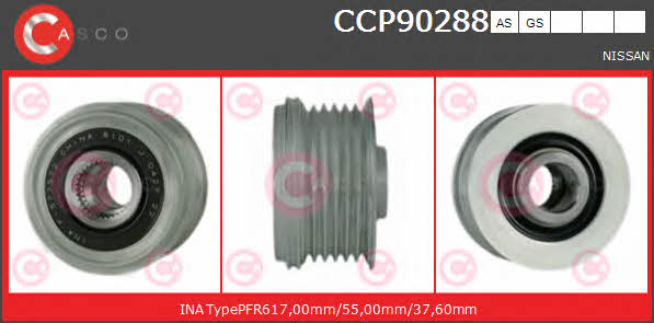 Casco CCP90288AS Belt pulley generator CCP90288AS