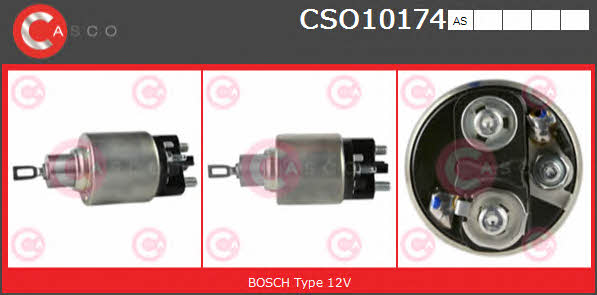 Casco CSO10174AS Solenoid switch, starter CSO10174AS