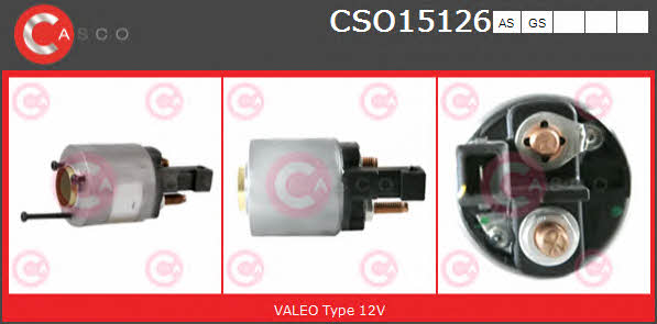 CSO15126AS Casco Solenoid switch, starter
