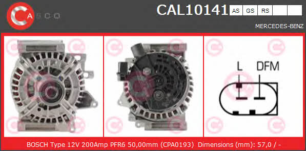 Casco CAL10141AS Alternator CAL10141AS