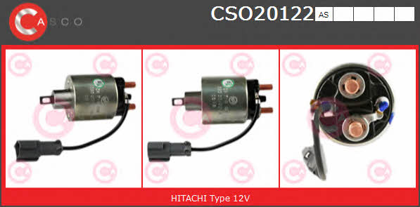 Casco CSO20122AS Solenoid switch, starter CSO20122AS
