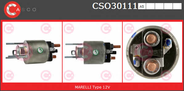 Casco CSO30111AS Solenoid switch, starter CSO30111AS