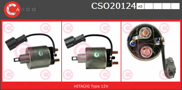 Casco CSO20124AS Solenoid switch, starter CSO20124AS
