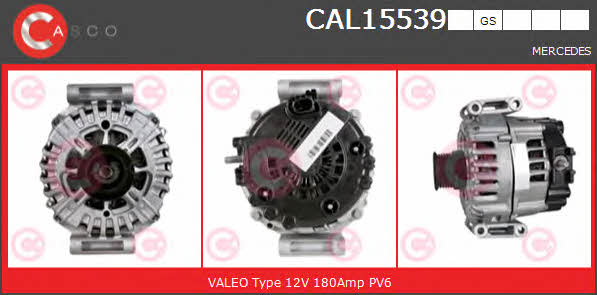 Casco CAL15539GS Alternator CAL15539GS