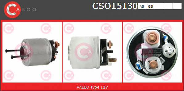 Casco CSO15130AS Solenoid switch, starter CSO15130AS