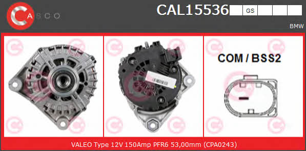 Casco CAL15536GS Alternator CAL15536GS