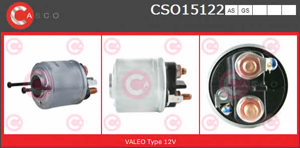 Casco CSO15122AS Solenoid switch, starter CSO15122AS