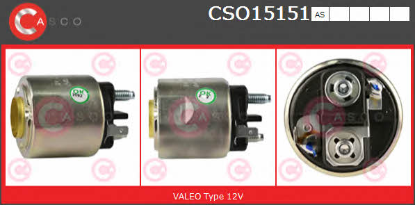 Casco CSO15151AS Solenoid switch, starter CSO15151AS