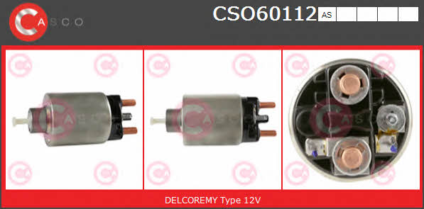 Casco CSO60112AS Solenoid switch, starter CSO60112AS