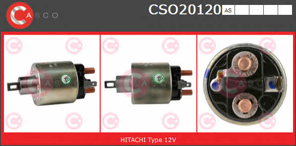 Casco CSO20120AS Solenoid switch, starter CSO20120AS